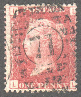 Great Britain Scott 33 Used Plate 122 - LL - Click Image to Close